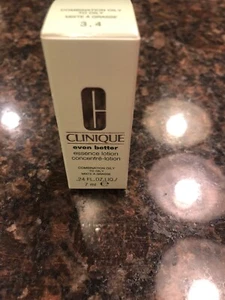 Clinique Even Better Essence Lozione combinazione da molto secca a secca .24 fl oz 7 ml nuova con scatola - Foto 1 di 1
