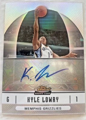 2006-07 Finest Rookie autógrafo refrator #58 Kyle Lowry RC AUTO - Imagem 1 de 4