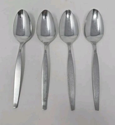 Set 4 Community Stainless Frostfire MCM Dinner / Teaspoons 6"  - Image 1 of 4