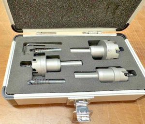 Carbide Hole Saw Kit 3 Piece Carbide Tipped Hole Cutter w/ Pilot Drill bit EZARC - Picture 1 of 6