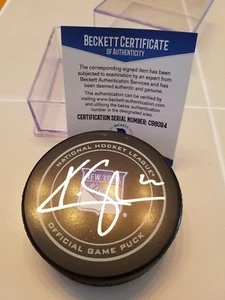 KEVIN SHATTENKIRK signed RANGERS official game puck BECKETT COA - Picture 1 of 2