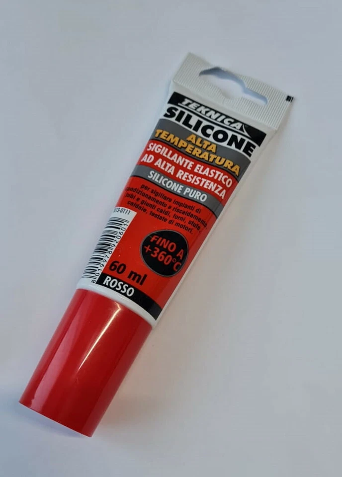 SILICONE ALTA TEMPERATURA SIGILLANTE ELASTICO RESISTENTE FINO A 360°C ROSSO - Immagine 1 di 1