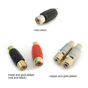 RCA Female to Female F/F Couplers AV Audio Video Adapter Connector Jack Plug - Picture 1 of 14