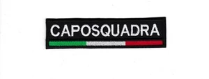 [ Patch ] Caposquadra Tricolor 12 X 3CM Parche Bordado -496 - Imagen 1 de 1