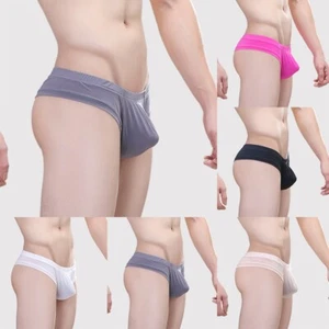 Herren Sexy Tangas Slip Low-Rise String Beutel T-Back Unterwäsche Bikini Höschen - Bild 1 von 53