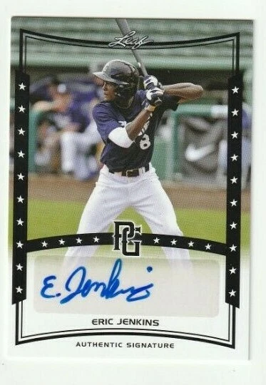2014 Leaf Perfect Game  Eric Jenkins Autograph Auto Card Texas Rangers - Image 1 of 1
