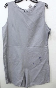 Disney Comida Chatarra Mickey Mouse Bordado Corbata Cerradura Mameluco Gris Talla XL - Imagen 1 de 6