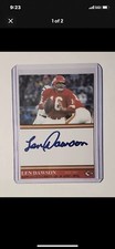 Len Dawson Signs Card