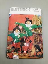 Vtg Butterick pattern 4287 Children's Scarecrow Costume size S, M, L, XL uncut