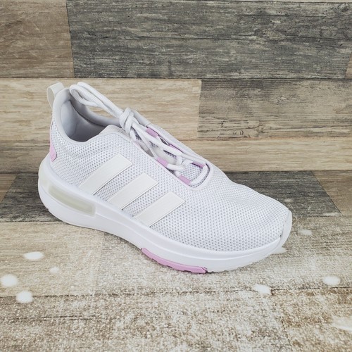 Scarpe Adidas Racer TR23 bambino taglia 2 corsa su strada atletica cloud sneakers bianche