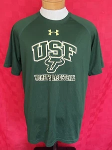 USF South Florida Bulls Womens Basketball Heat Gear Shirt MD TEAM ISSUED NCAA - Picture 1 of 8