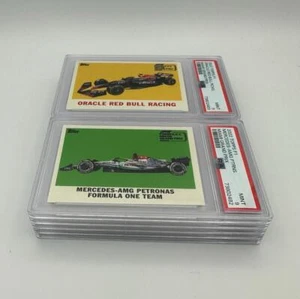 PSA 9 - All 10 powertrains - 2022 Topps F1 Exclusive Miami GP Set - Picture 1 of 2