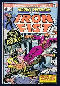 Marvel Premiere #20 (1975) Iron Fist - Batroc APP - MVS-Cut Out - VG/FN - Picture 1 of 11