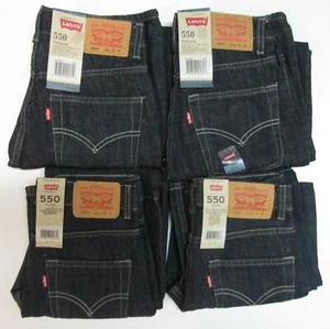 NWT BOY'S LEVI 550 RELAXED FIT SLIM JEANS. DARK BLUE. CHOOSE SIZE. - Picture 1 of 1