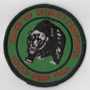1966 South Park Silver Tip District Camporee BSA Patch BK Bdr. [VA-2371] - Picture 1 of 1