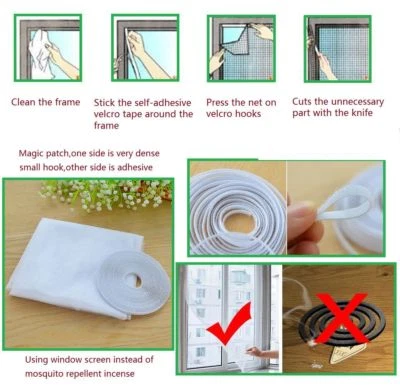 White Large Window Screen Mesh Net Insect Fly Bug Mosquito Moth Door Netting New - Image 1 of 2