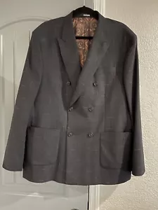 MURANO Men's Blazer Size XL Slim Fit BLACK (not brown) Poly Viscose Double Vents - Picture 1 of 16