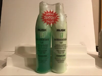 Champú y acondicionador corporal RUSK SENSORIES FULL 13,5 OZ 2 botellas NUEVO Foto 1 de 4