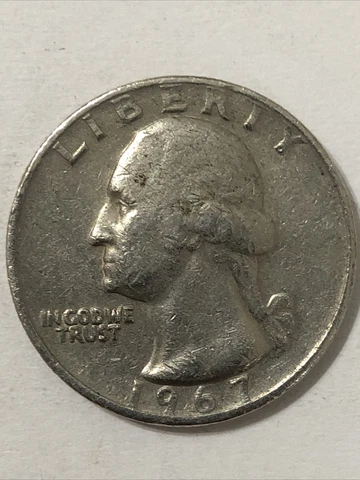 1967 Us Quarter Error Cover