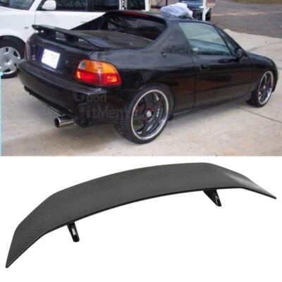 For Honda Civic del Sol S SI Coupe 46" GT Style Rear Trunk Spoiler Wing Carbon - Image 1 of 4