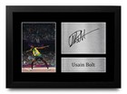 Usain Bolt Signed Athletics Pre Printed Autograph Photo Memorabilia Gift