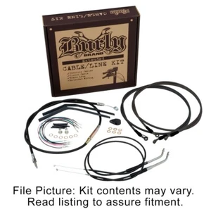 Burly Brand 12" Jail Bar Brake Clutch Cable Kit Harley Softail M8 w/ ABS 18-Up - Picture 1 of 1