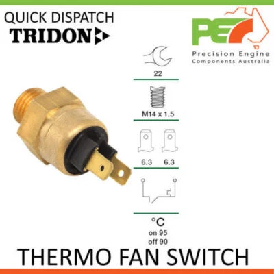 * TRIDON * Universal Thermo Fan Switch - 95C ON   90C OFF, M14 x 1.5 - Image 1 of 4