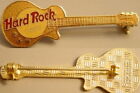 Hard Rock Cafe No City Name Metallic Gold Les Paul Guitar Staff Pin - Hrc #3366