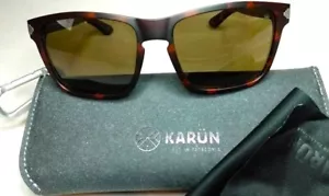 KARUN LOBO SUN POLARIZED SUNGLASSES - HAVANA BROWN / POLARIZED AMBER 56/17 135 - Picture 1 of 9
