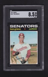 1971 Topps #167 Tom Grieve Washington Senators SGC NMMT+ 8.5 High End *AJMCARDS*