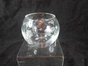 Krosno Etched Glass Posy Bowl - Picture 1 of 4