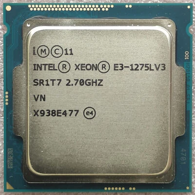 Intel Xeon E3-1275L V3 4-core 8-thread 8MB 45W 2.70GHz LGA1150 CPU processor - Image 1 of 3