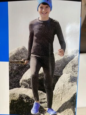 Capa base superior e inferior Cuddl Duds Boys Performance color gris camuflaje talla XSmall Foto 1 de 4