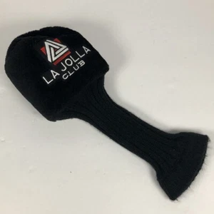 Golf Club Head Cover LaJolla Club 5/7 Fairway Wood - Black White Red Club Sock - Picture 1 of 10