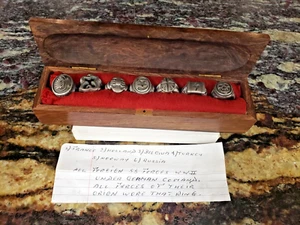 LOT OF 7 VINTAGE NOVELTY FOREIGN COUNTRY CUSTOM RINGS - Picture 1 of 12