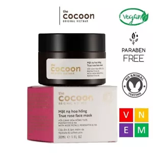 1 Box Cocoon True Rose Face Mask 30ml Moisturizing Rose Face Mask For Dry Skin - Picture 1 of 9
