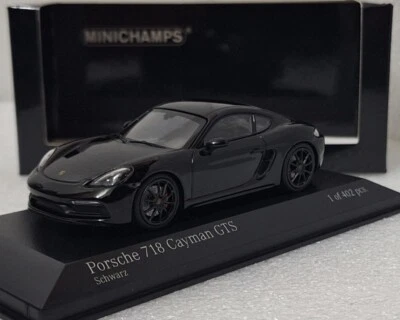 Porsche 718 (982) Cayman GTS 4.0  2020 Black 1:43 Minichamps 410069000 RARE! (6) - Image 1 of 4