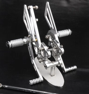 Silver CNC Rearset Foot pegs Rear set For Kawasaki NINJA ZX14 ZX14R 2006-2023 - Imagem 1 de 4