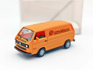 Herpa Volkswagen T3 1:87 H0 orange Modellauto "Lemvigbanen" VLTJ 041966 Kasten - Bild 1 von 7