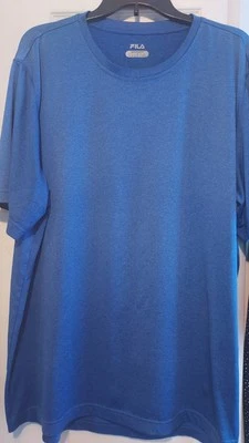 Fila Sport Performance Athletic T Shirt Blue Size XXL Athleisure Gym Workout Men - Image 1 of 4
