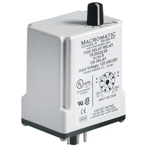 MACROMATIC TR-50228-04 SinFunTimeDelayRelay, 24VAC/DC, 8Pins 23NU85 - Picture 1 of 1
