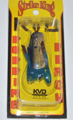 strike king popping perch bass topwater frog KVD pipsqueak 2"  1/3oz pumpkinseed - Изображение 1 из 3