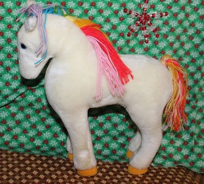 1983  STARBRITE 12"  Rainbow Brite  Plush Horse -Original  Owner Hallmark Cards - Image 1 of 4