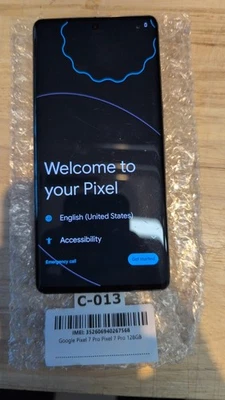 Google Pixel 7 Pro (128GB, Black) – Unlocked – Dead Pixel (Top Right Corner) - Image 1 of 2