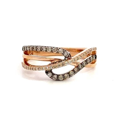 Anillo Le Vian Oro Fresa 14K Champagne Diamante Talla 7 Foto 1 de 4