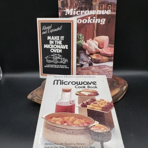 Vintage Microwave Cookbooks Lot of 3 Better Homes Campbell’s Emerson Retro 1970s - Picture 1 of 10