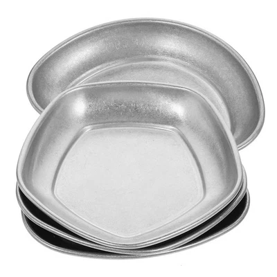  4 Pcs Ciotole Per Salse Piatto Di Condimento Piatti in Acciaio Inossidabile - Immagine 1 di 4