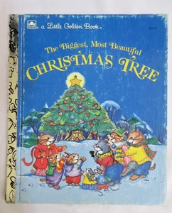 Little Golden Book The Biggest Most Beautiful Christmas Tree Clean Copy Vtg LGB - Bild 1 von 7