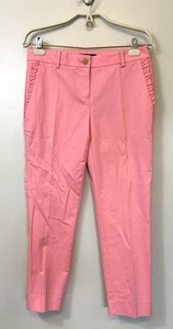 Ann Taylor rosa Rüschen Tasche Hose Pants Größe 0 gerades Bein adrette Karriere - Bild 1 von 5
