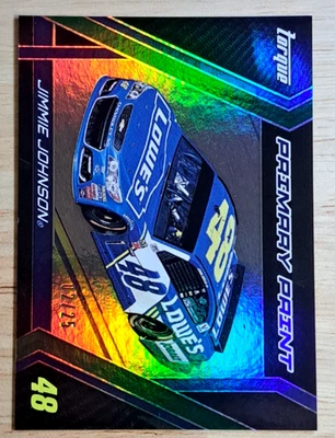 Jimmie Johnson /25 ☢️ 2017 Panini Torque Primary Paint - NASCAR - Image 1 of 3